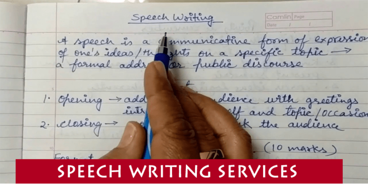 speech writing services